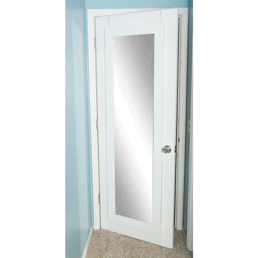 BrandtWorks Over The Door Full Length Mirror, White