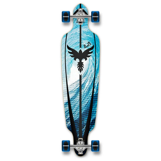 Yocaher Punked Drop Through Tsunami Longboard Complete