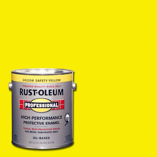 Rust-Oleum Professional 1 gal. High Performance Protective Enamel Gloss Safety Yellow Oil-Based Interior/Exterior Metal Paint (2