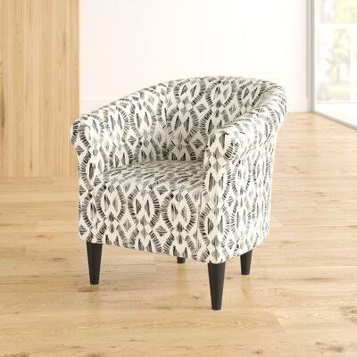 Zipcode Design Liam Barrel Chair Upholstery: Black