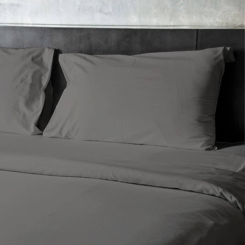 1800 High Thread Count Egyptian Cotton Bamboo Feel Soft Sheet Set Deep Pocket, Size Queen, Gray