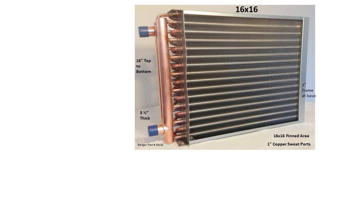 Badgerpipe 16x16 Water to Air Heat Exchanger 1