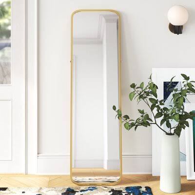 Albers Full Length Mirror Mercury Row Finish Gold