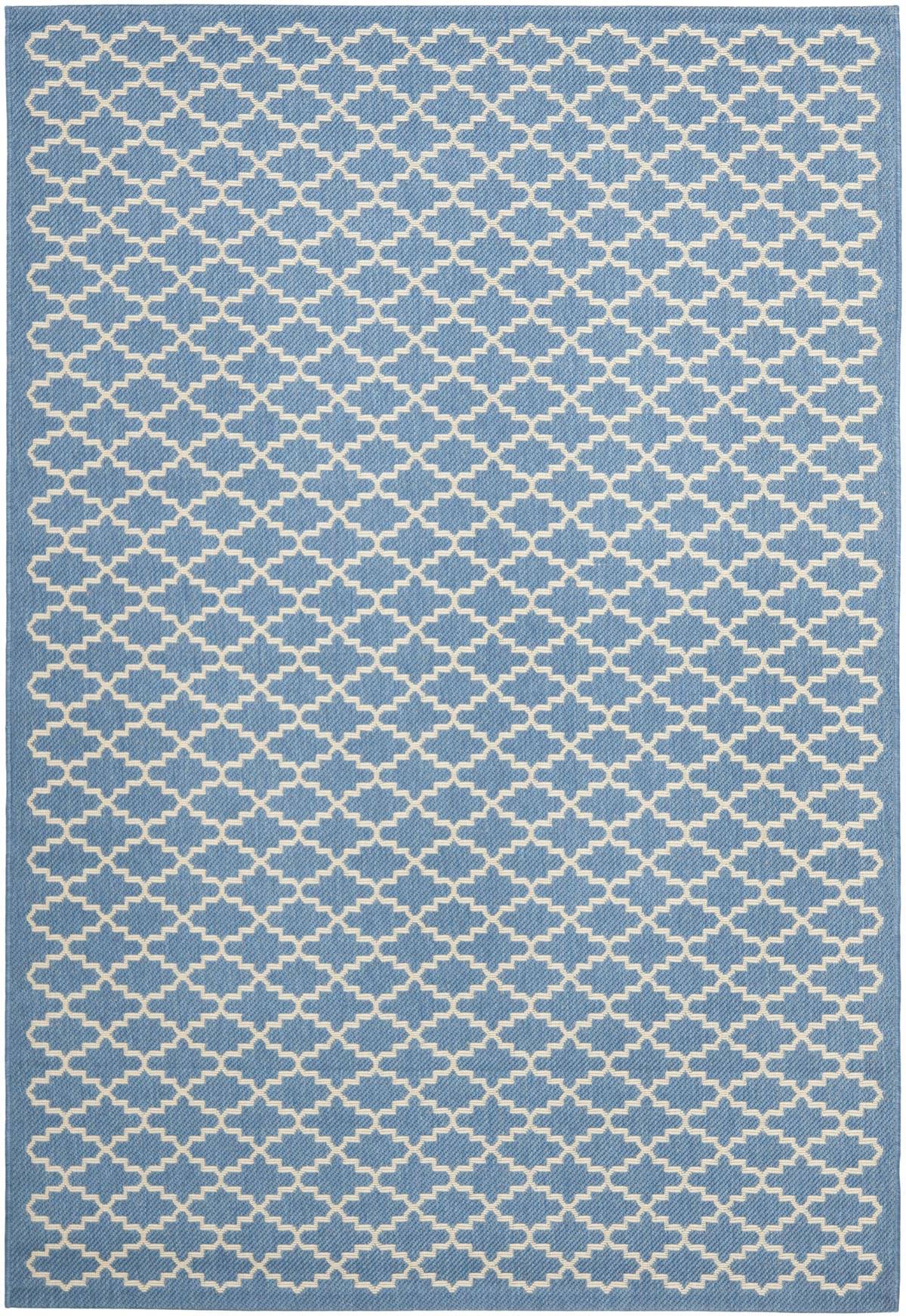 Safavieh Courtyard Area Rug CY6919 Blue / Beige, 5 3