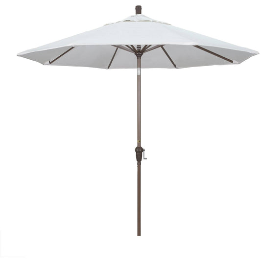 California Umbrella 9 Feet Aluminum Market Umbrella Auto Tilt Champagne/Pacifica/Natural