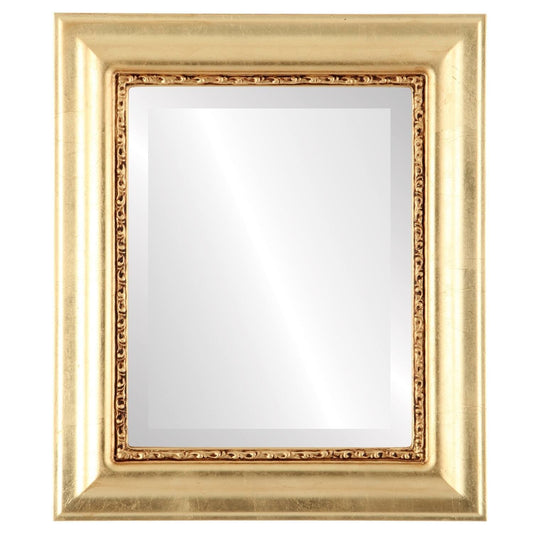 Chicago Framed Rectangle Mirror in Gold Leaf, 25