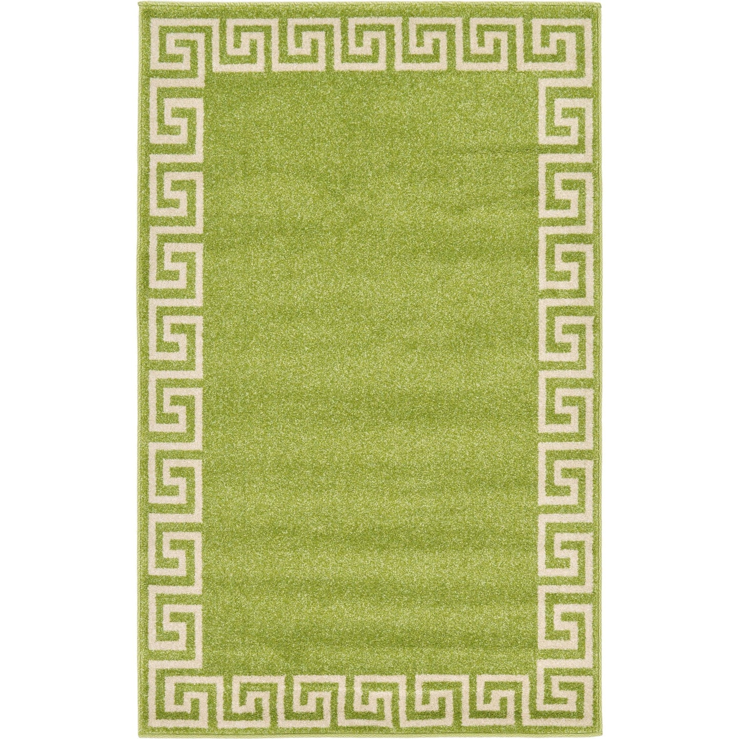 Unique Loom Athens Modern Light Green 3 3 x 5 3 Area Rug