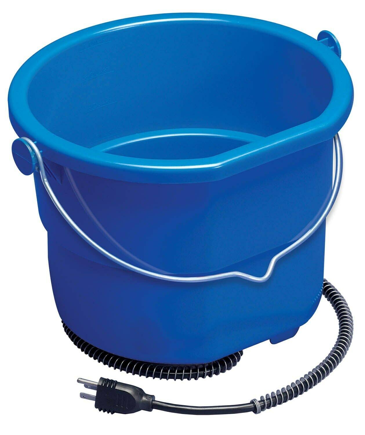 Allied Precision Heated Flatback Bucket, Blue, 10 qt