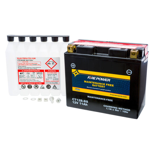 Fire Power Ct12b-bs Maintenance Free Sealed Battery