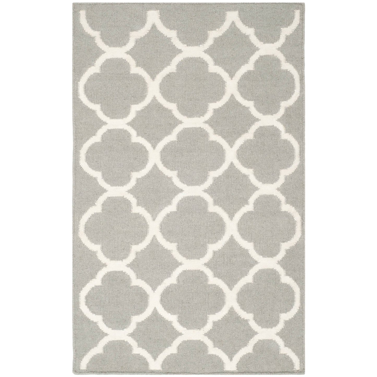 Safavieh 3 x 5 Dhurries DHU627B Grey / Ivory Rug