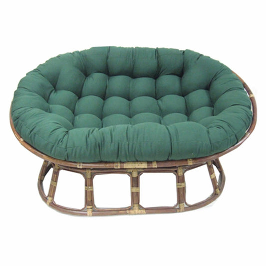 Blazing Needles 78-Inch Double Papasan Indoor Cushion - Aqua Blue