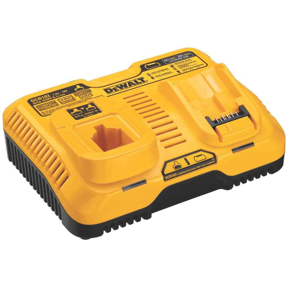 DeWalt DCB103 - Combination Dual Port Fast Charger