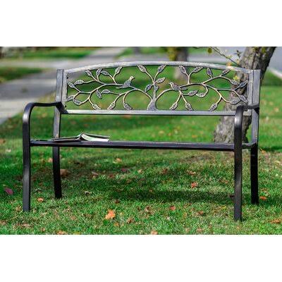 Sharpton Tree Metal Garden Bench August Grove