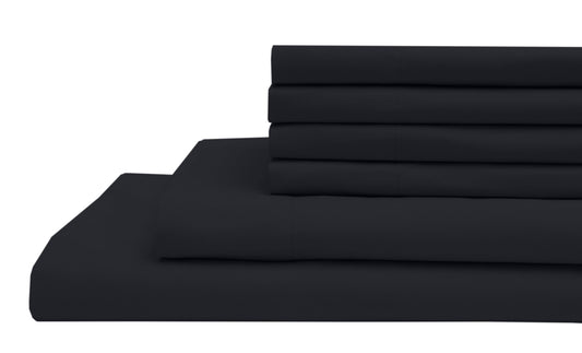 Elite Microfiber Solid Sheet Set California King Navy