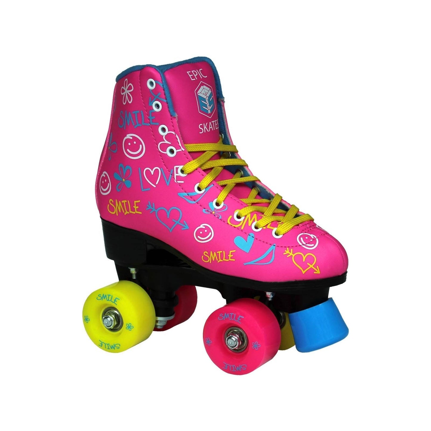 Epic Blush Quad Roller Skates, Size: 2, Pink