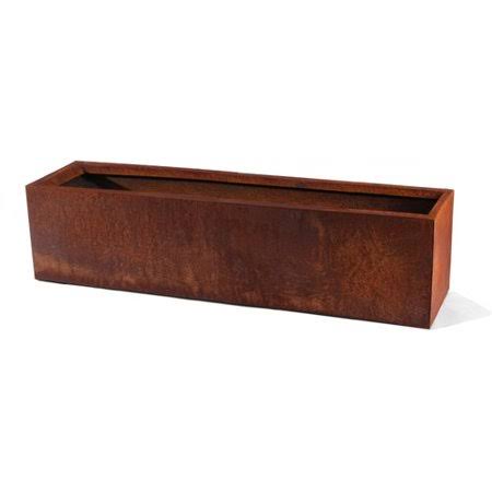 Veradek Rectangular Steel Planter Box - Size: 9 H x 48 W x 9 D