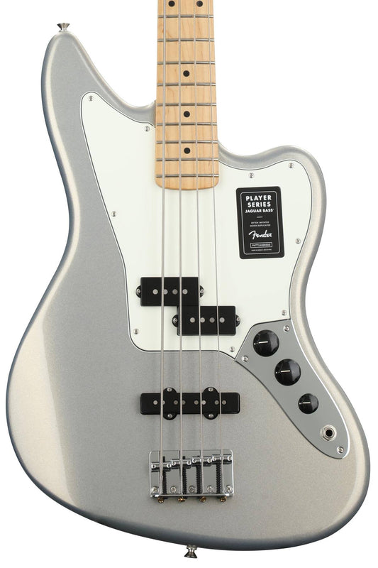 Fender Player Jaguar Bass Maple Fingerboard Silver