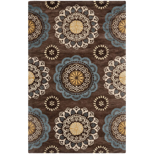 Safavieh Wyndham Eggplant Contemporary Rug - 5 x 8