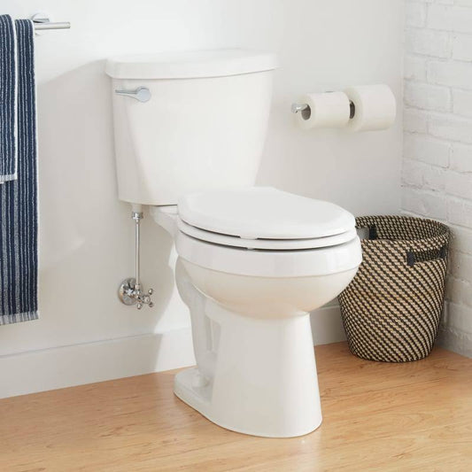 Signature Hardware 948425-10-L Bradenton 1.28 GPF Two-Piece Round Toilet with 10