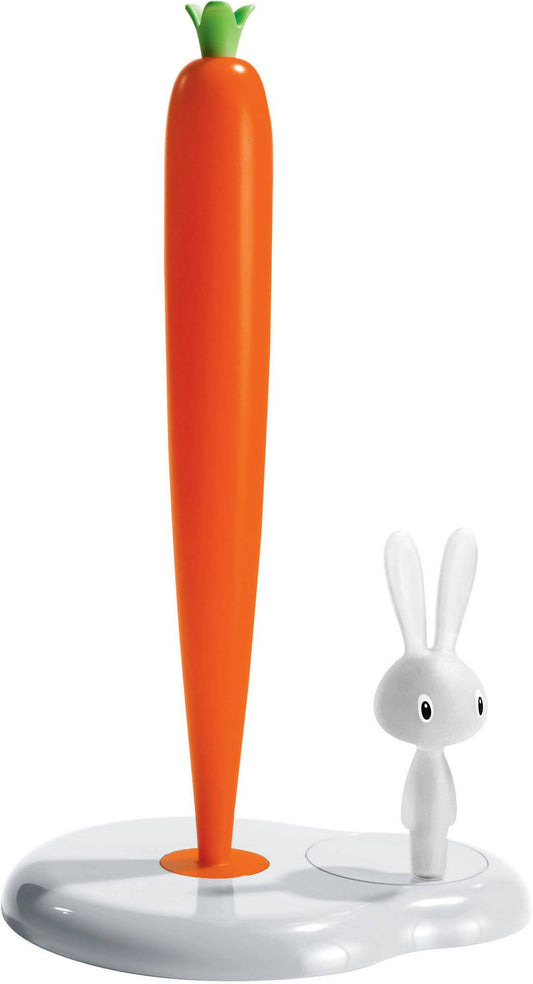 Alessi - White Bunny Carrot Kitchen Roll Holder