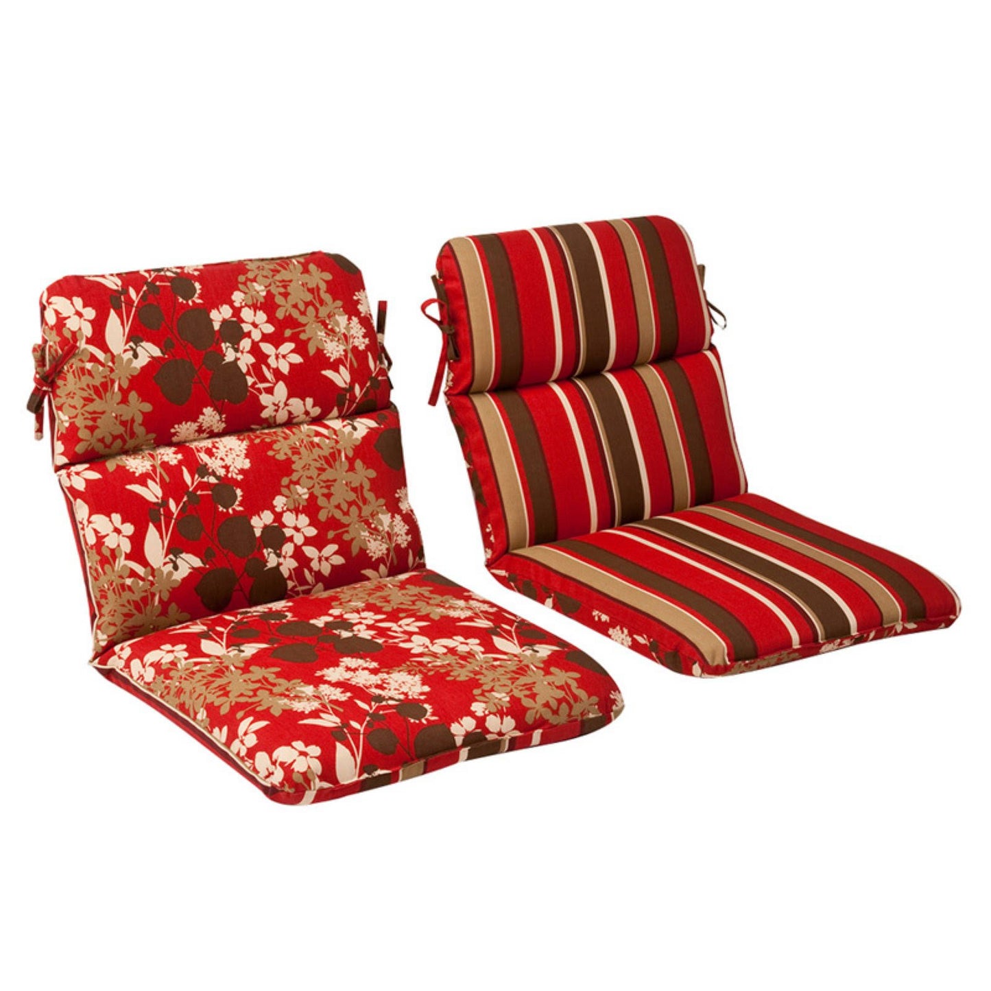 Pillow Perfect Montifleuri-Monserrat Reversible Rounded Chair Cushion