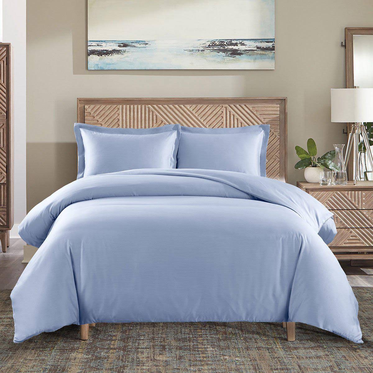 Duvet Cover 650Tc Wrinkle Free Full/Queen / Blue