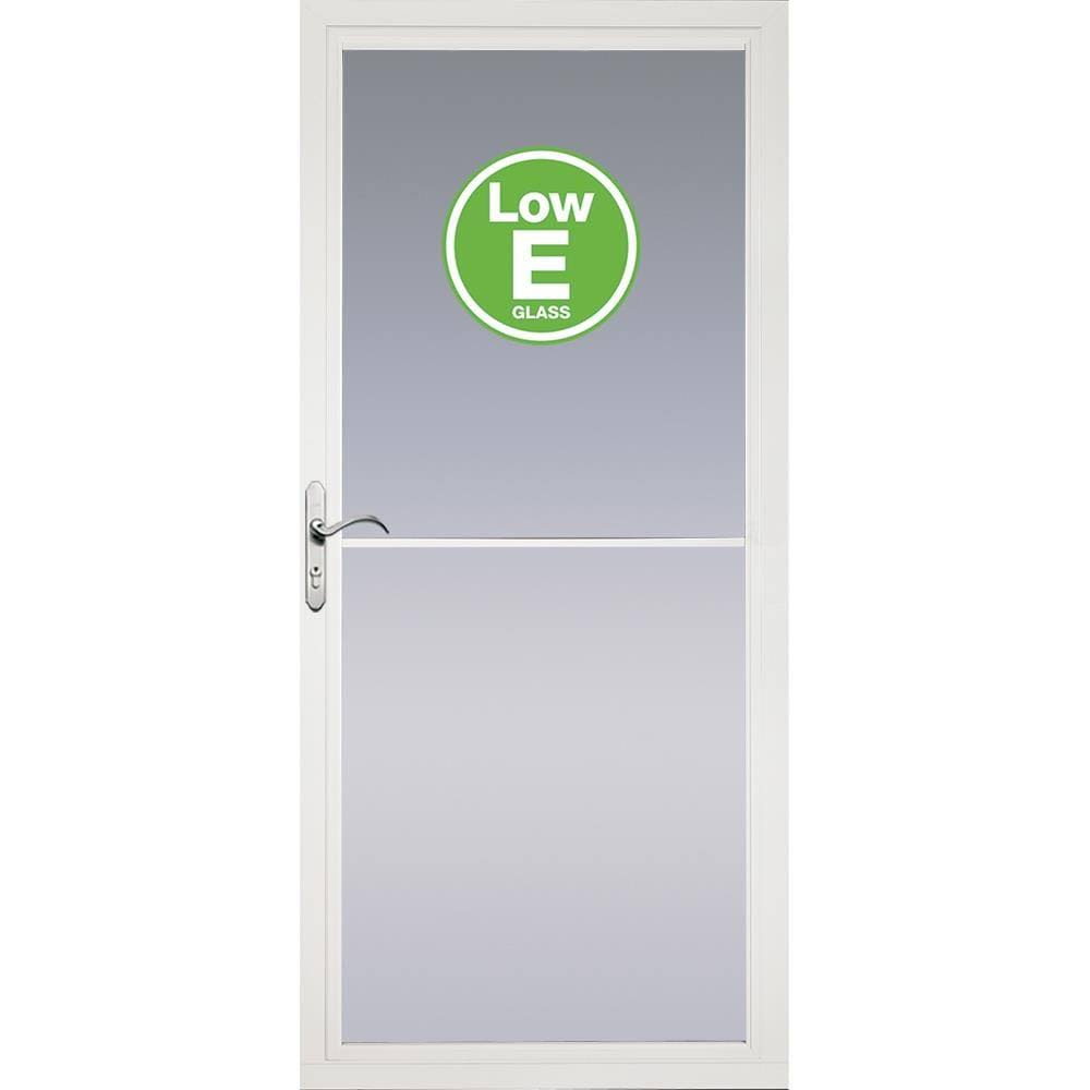 Pella Rolscreen 36-in x 81-in White Full-view Aluminum Storm Door | 5600032E17