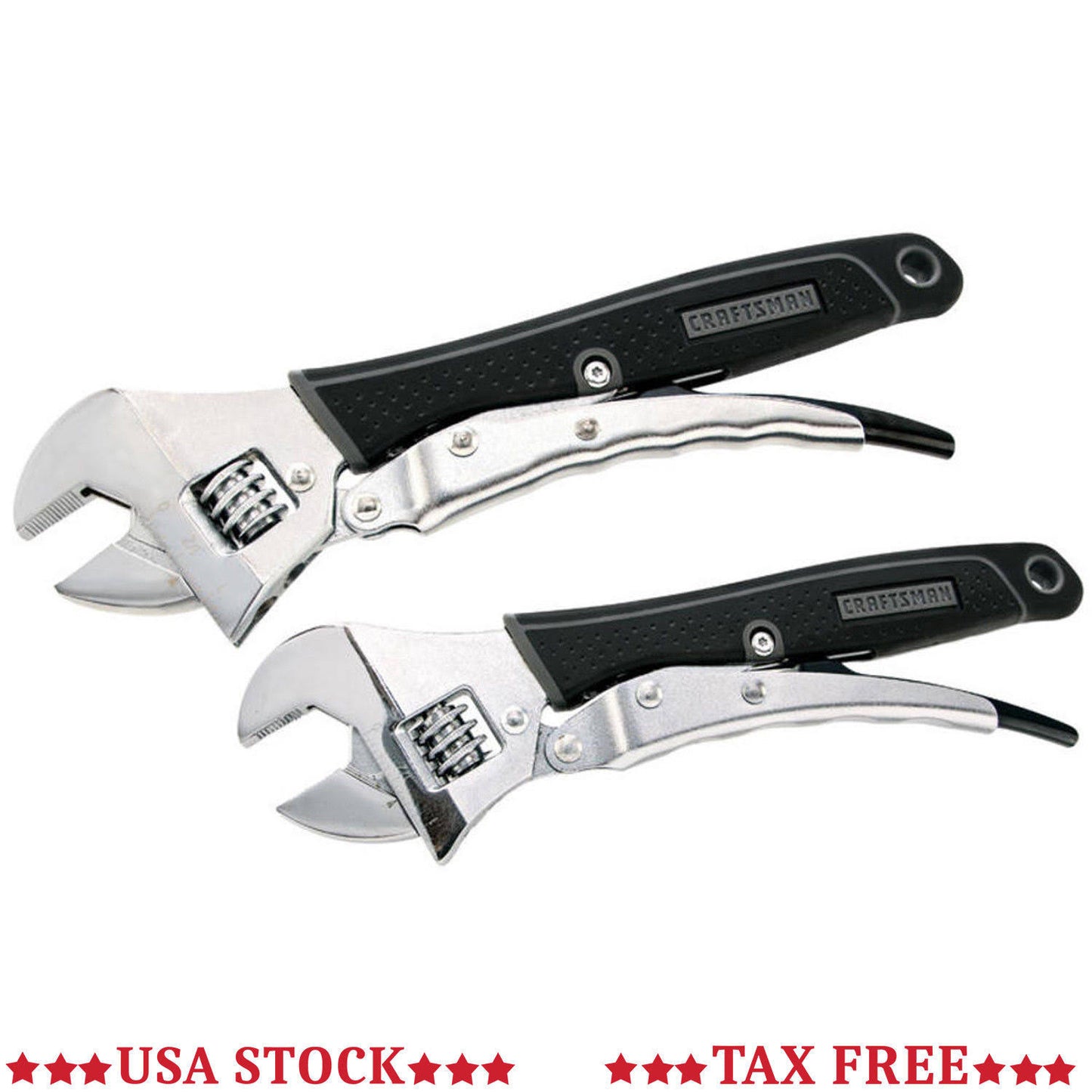 Craftsman Extreme Grip 2 pc. Locking Adjustable Wrench 8