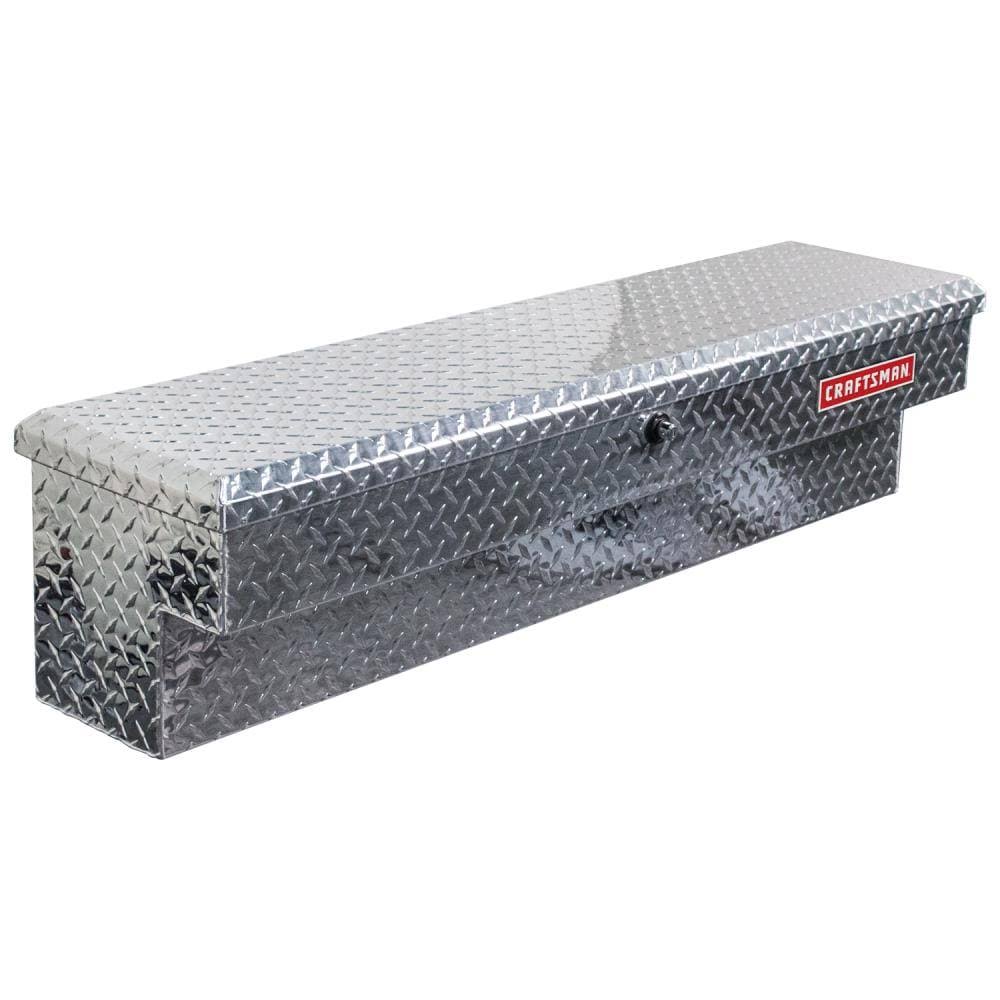 Craftsman 48-in x 11.5-in x 11-in Brite Aluminum Side Mount Truck Tool Box | CMXTBAD63017205