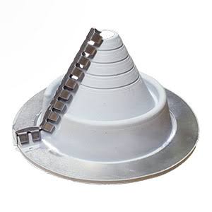 1 Retrofit Master Flash Gray EPDM Round-Base Flashing, from Aztec Washer Company