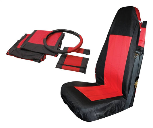 RT Off-Road Front Seat Cover Set (Black/Red) - SC10030