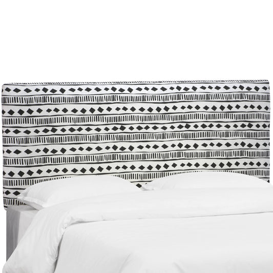 Skyline Furniture Upholstered Headboard in Mali Cloth White California King