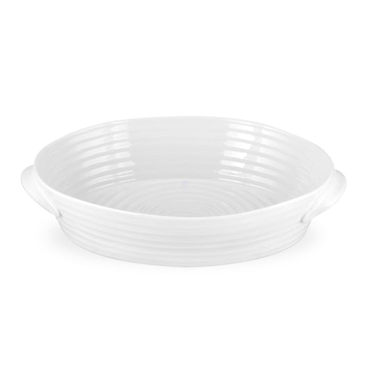 Portmeirion Sophie Conran Handled Oval Roasting Dish (White, Medium)