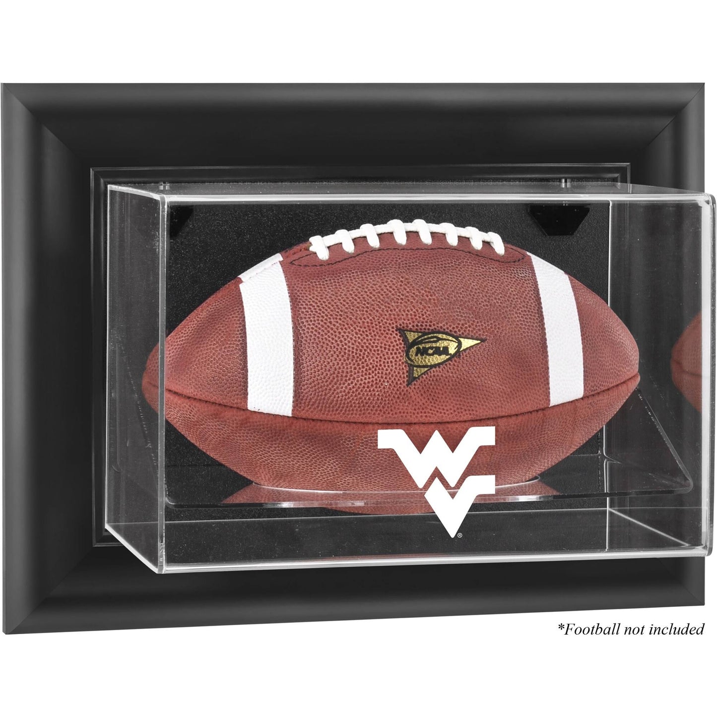 Fanatics Authentic West Virginia Mountaineers Black Framed Wall-Mountable Football Display Case