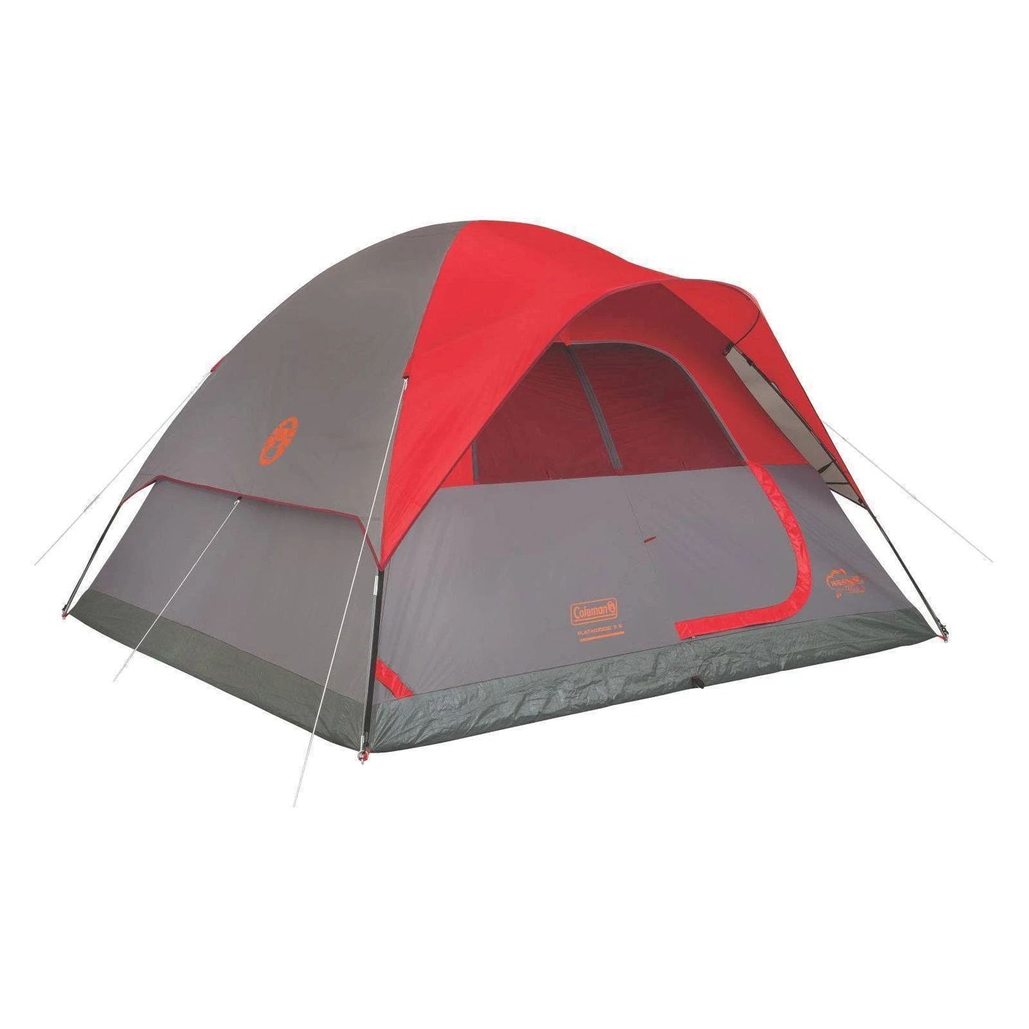 Coleman Flatwoods II Dome Tent - Gray/Red - 6-Person