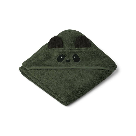 Albert Hooded Towel, Liewood Hooded Towels Robes, Green