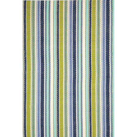 Dash and Albert Rugs Hand Woven Green/Blue Indoor/Outdoor Area Rug