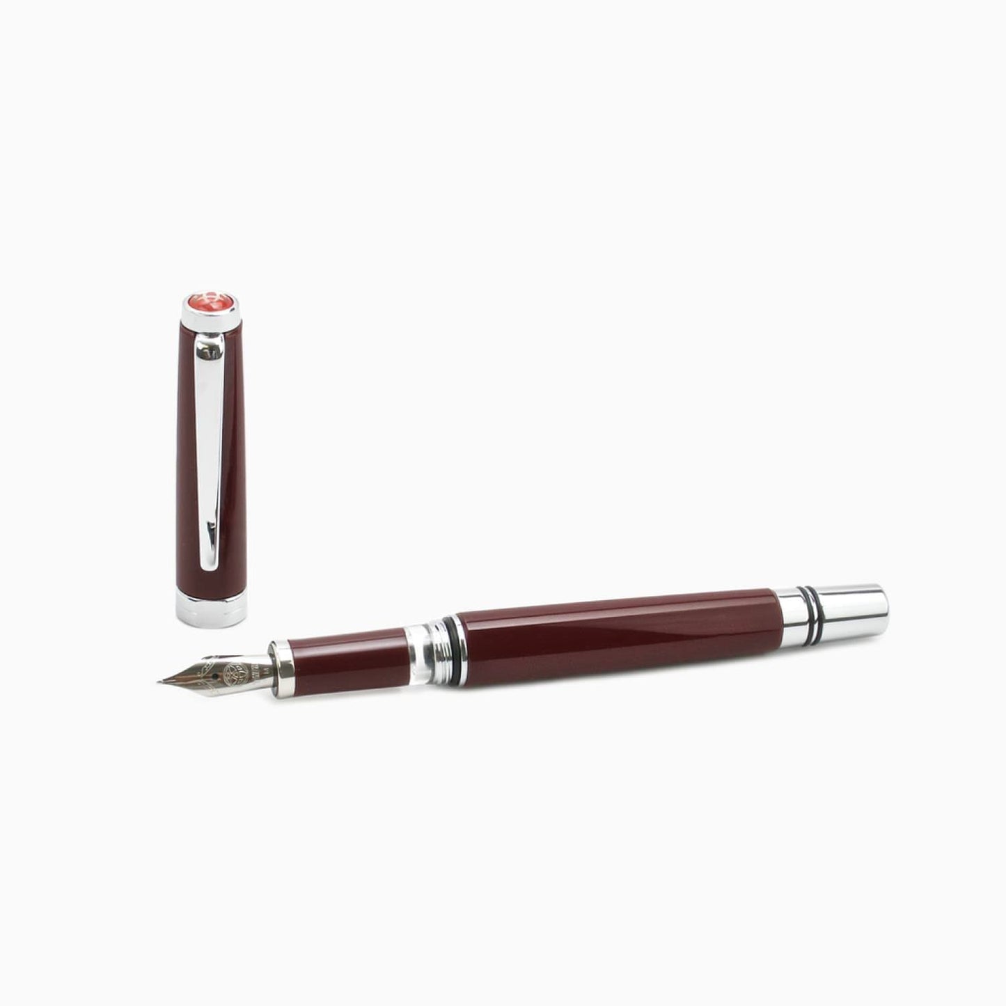 TWSBI Classic Burgundy Fountain Pen - Broad NIB