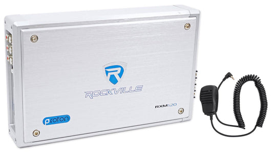 Rockville RXM-S20 Micro Marine ATV Amplifier 1600W Peak 4 Channel 4x100 CEA Rated