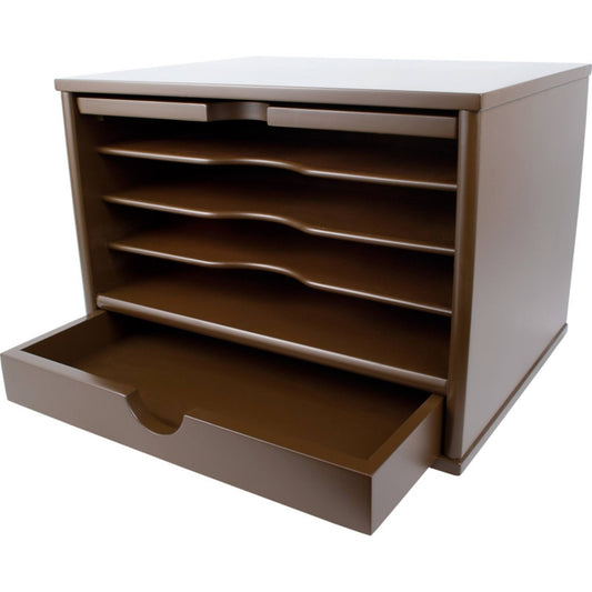 Victor B4720 Mocha Brown Desktop Organizer