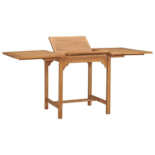 vidaXL Extending Garden Table (43.3 inch-63 inch)x31.5 inchx29.5 inch Solid Teak Wood