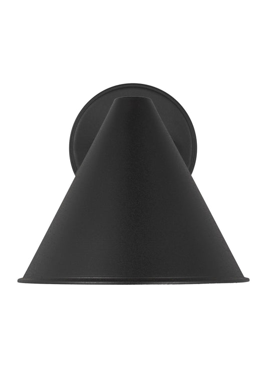 Sea Gull Lighting Crittenden 1-Light Black Outdoor Wall Lantern