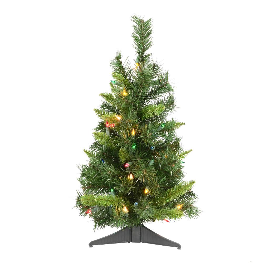 2 Imperial Pine Artificial Christmas Tree with Multi Lights Vickerman