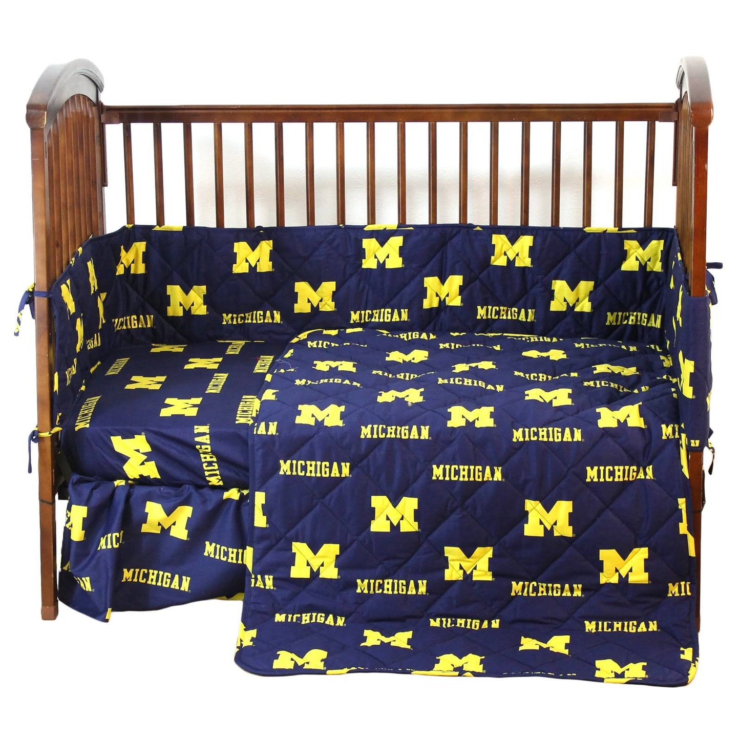 College Covers Miccs Michigan 5 Piece Baby Crib Set