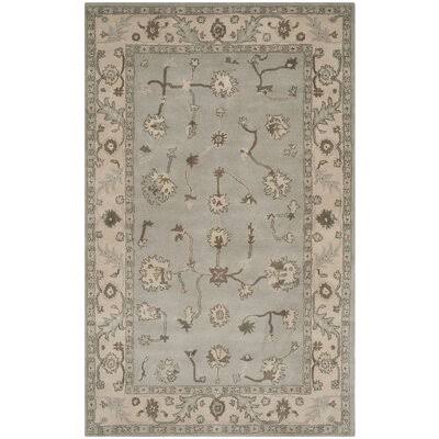 Zellner Oriental Hand-Tufted Wool Beige/Grey Area Rug Birch Lane Rug Size  Rectangle 5 x 8