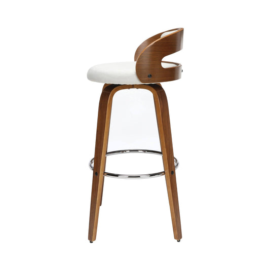 Carson Carrington Uggelhult Bentwood Swivel Stool - Beige - 30