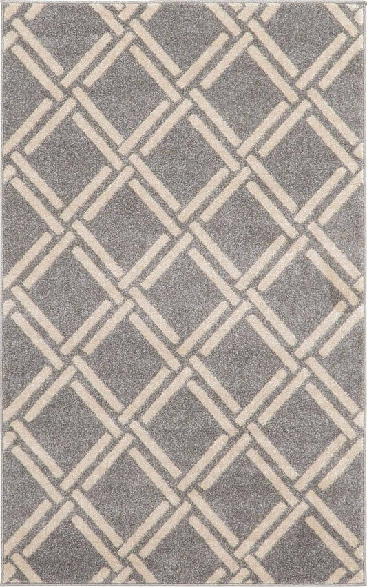 Unique Loom Detroit Trellis Rug, Gray (3 3 x 5 3)