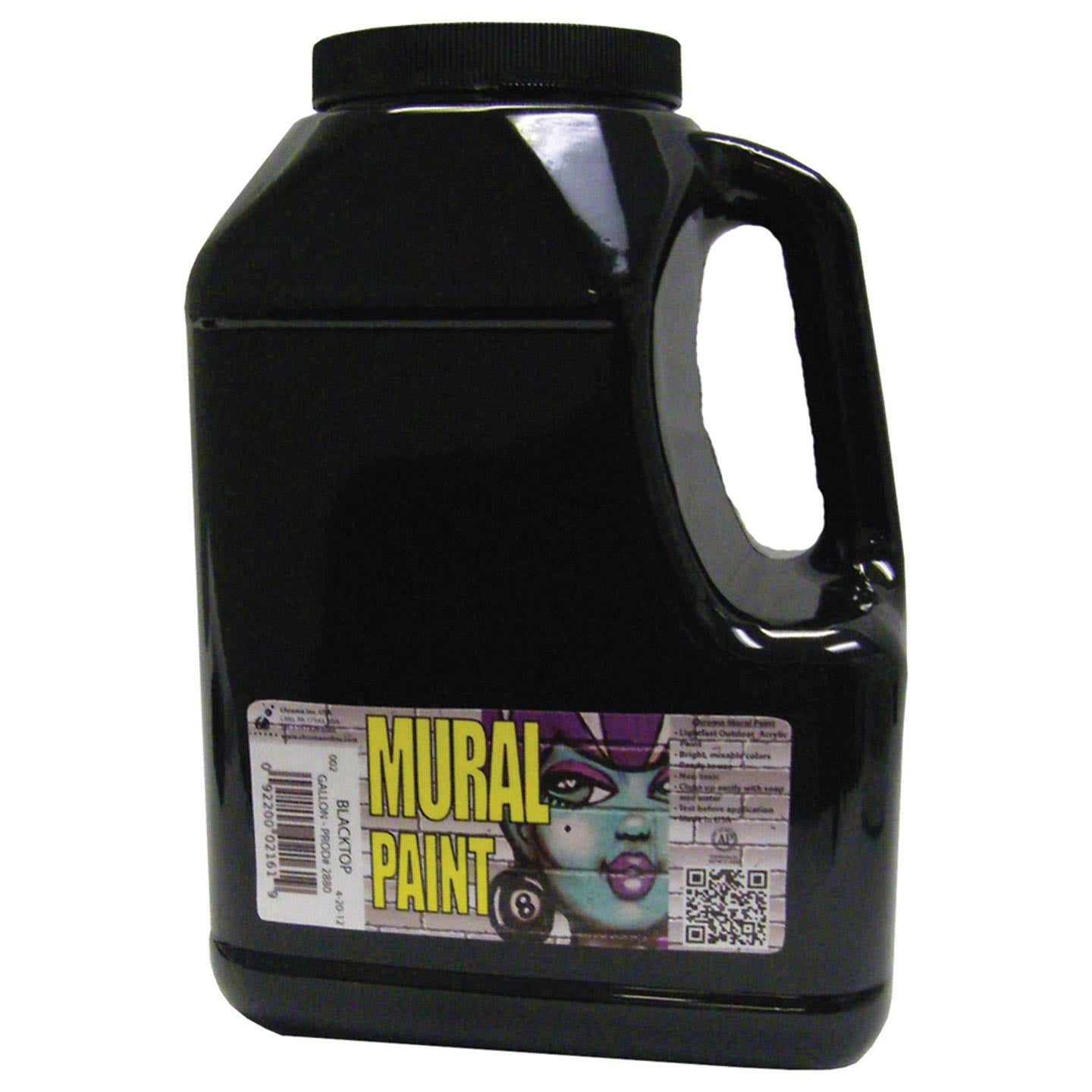 Chroma - Mural Paint - Gallon - Blacktop Black