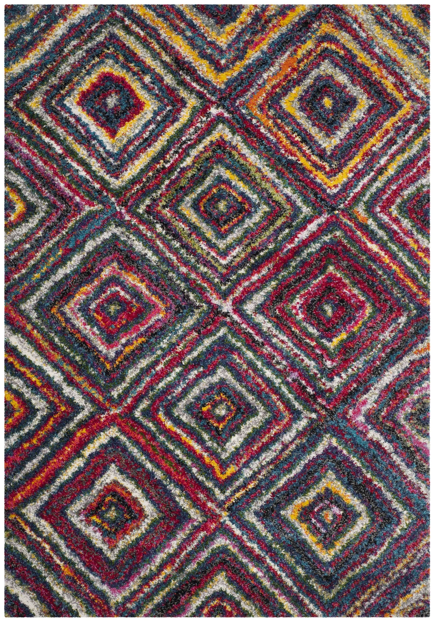 Safavieh Fiesta Shag FSG384M Multi Rug 9 x 12