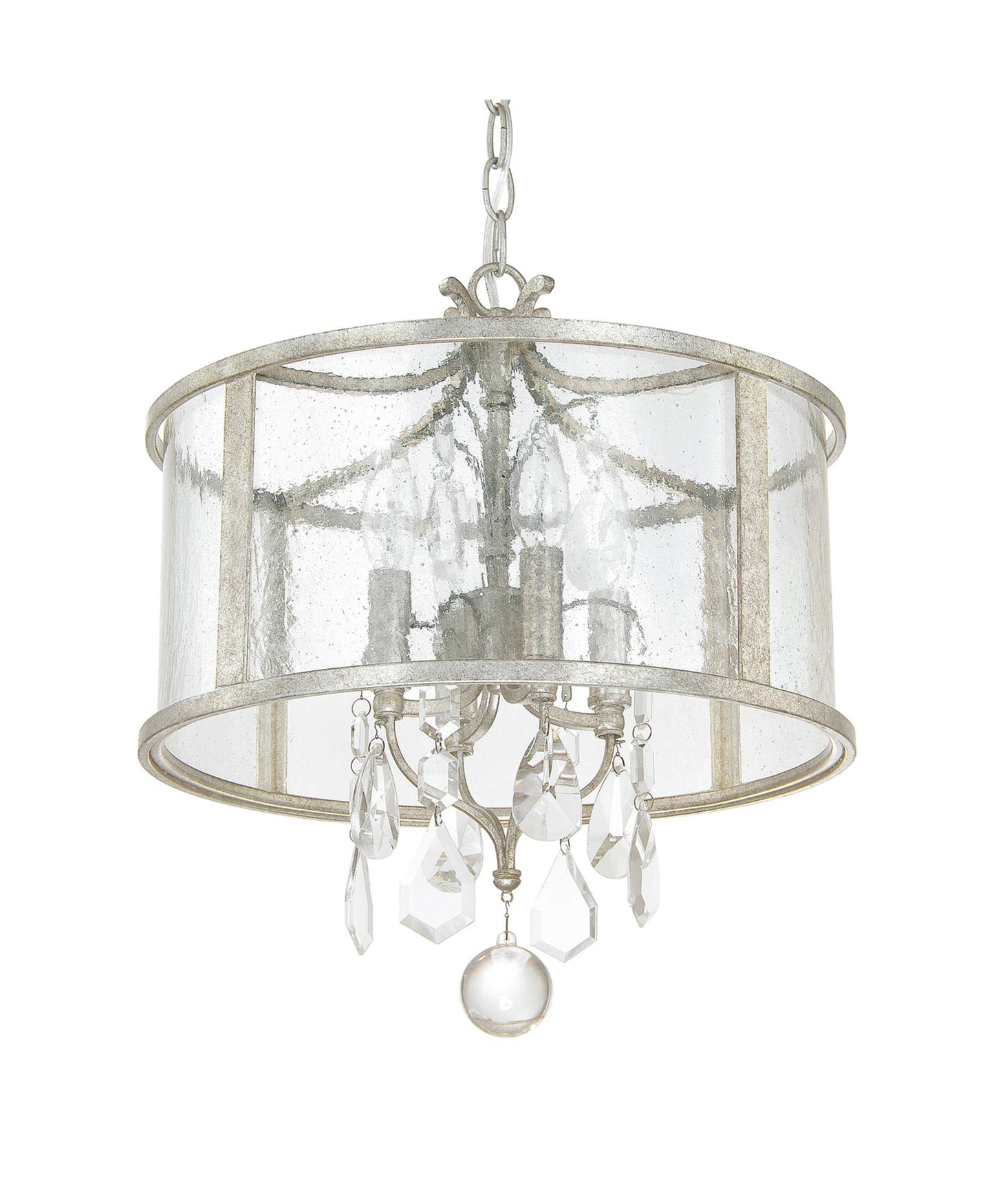 Capital Lighting 9484AS-CR - Blakely 4 Light Pendant, Antique Silver